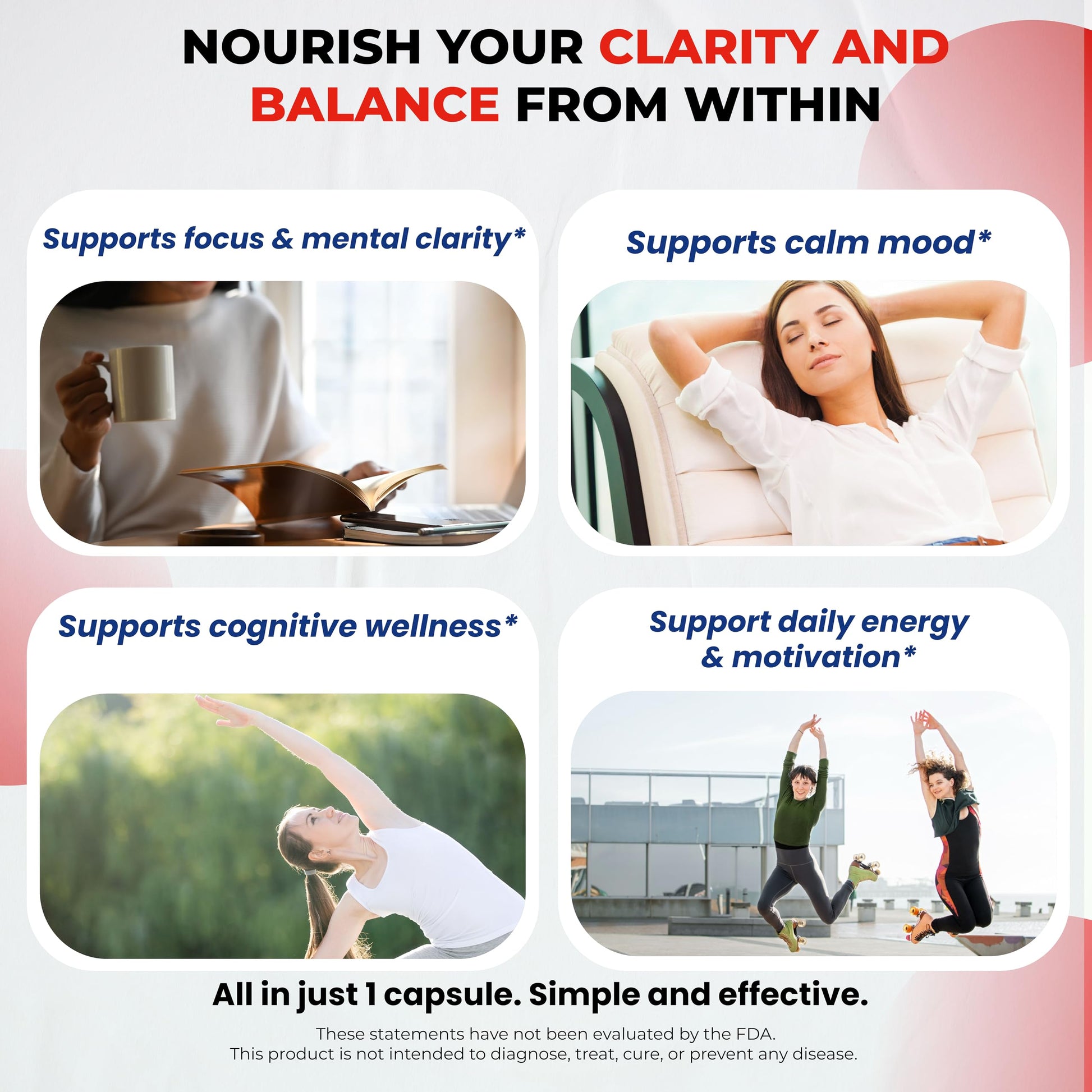 Dopamine Focus Supplement Ashwagandha 5-HTP Rhodiola Rosea St. John's Wort - Increase Memory Clarity Focus Restore Relax with VIT B1, B6, B12, L-Theanine ULTRA HERBSBuy Supplements Australia