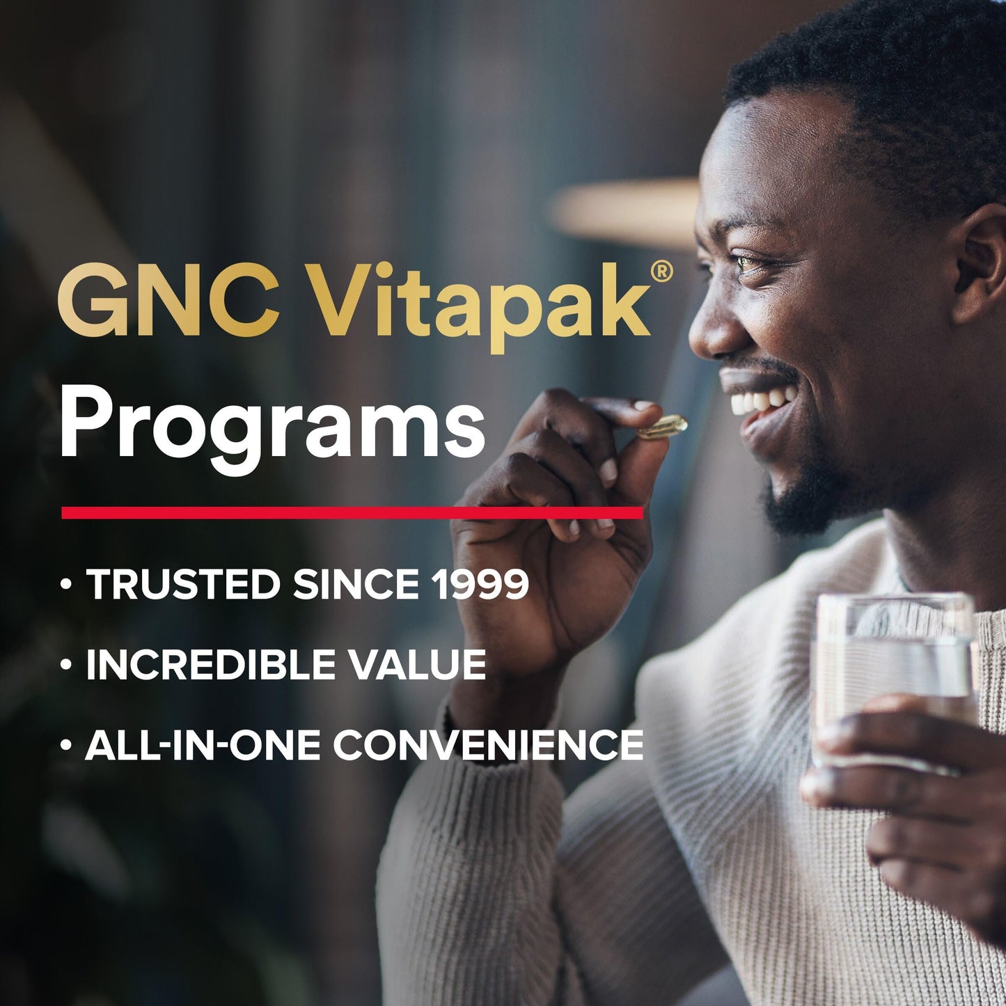 GNC Men's 30+ Vitapak Program | 5-in-1 Daily Multivitamins and Minerals | Supports Healthy Bones and Stress Relief | 30 Servings GNCBuy Supplements Australia