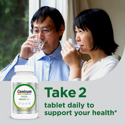 Centrum Minis Silver Multivitamin for Adults 50 Plus, Multimineral Supplement, Vitamin D3, B-Vitamins, Gluten Free, Non-GMO Ingredients CentrumBuy Supplements Australia