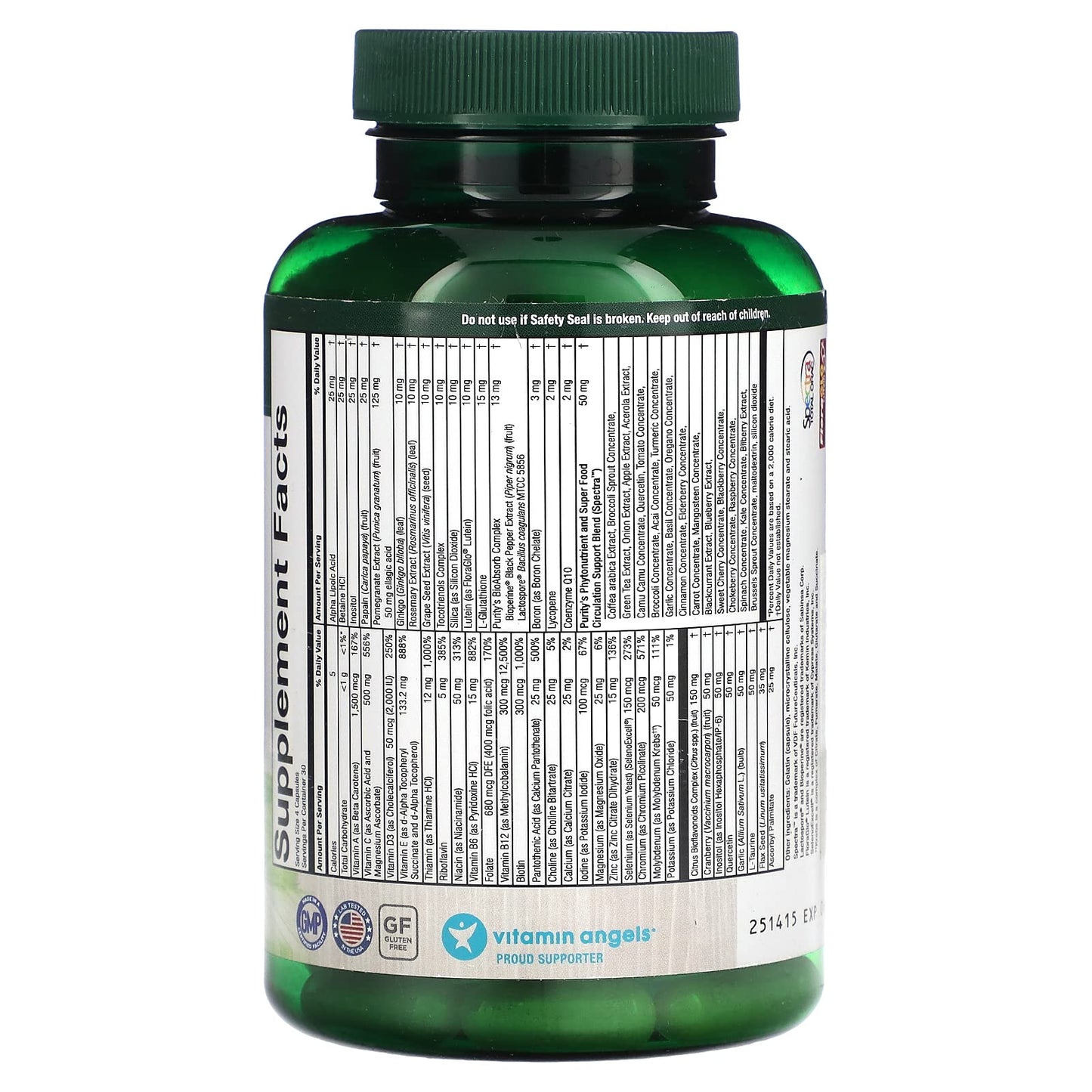 Purity Products Perfect Multi - Multivitamin Packed with Vitamins, Minerals and Phytonutrients - 60 Breakthrough Nutrients - Support for Healthy Immunity, Normal Energy Levels - 120 Capsules (1) Purity ProductsBuy Supplements Australia