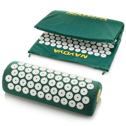 NAYOYA Neck and Back Pain Relief - Acupressure Mat and Neck Pillow Set - Relieves Stress and Sciatic Pain NAYOYABuy Supplements Australia