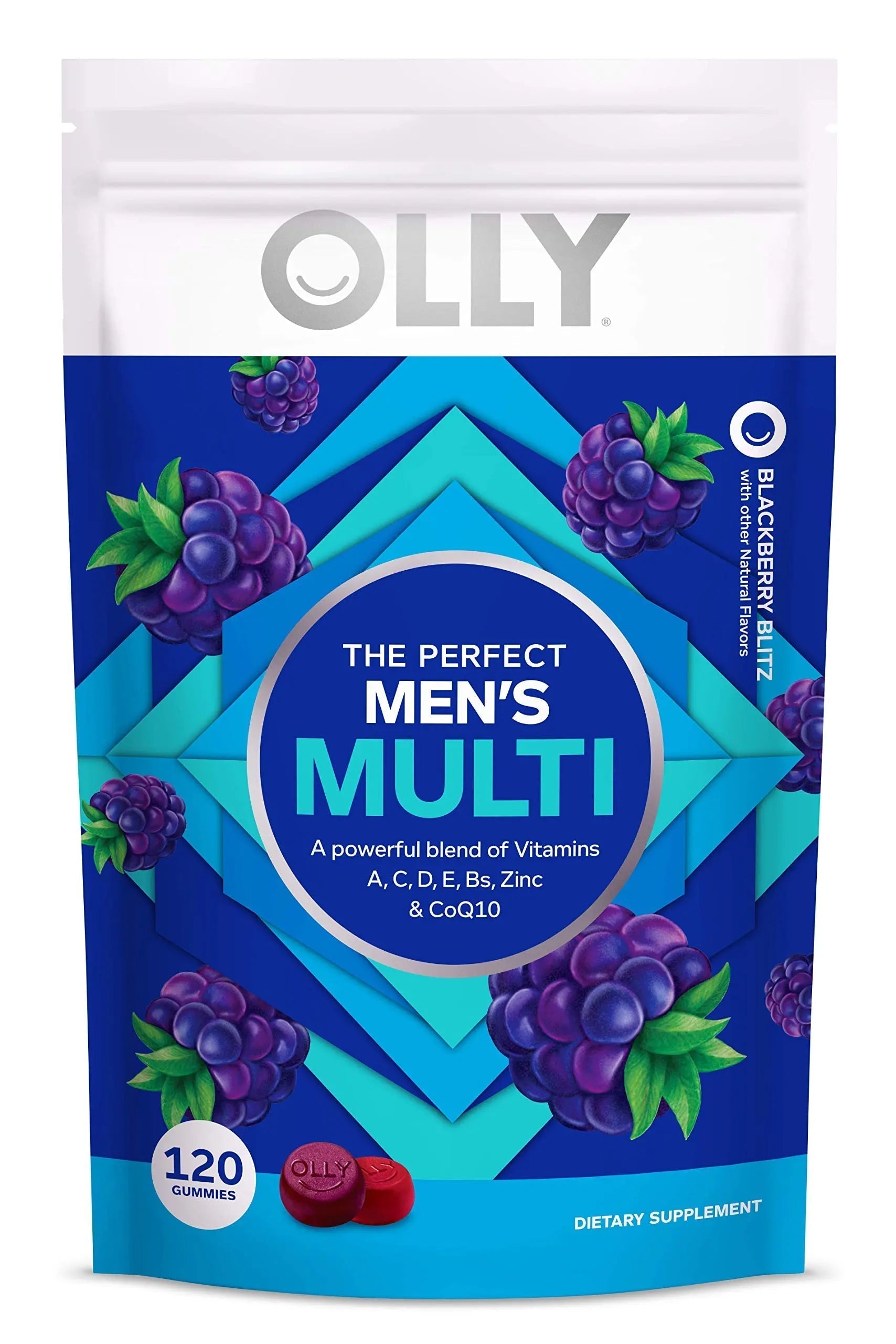 OLLY Hello Happy Gummy Worms Mood Support with Vitamin D, Saffron - 90 Count Men's Multivitamin Gummy Immune Support OLLY