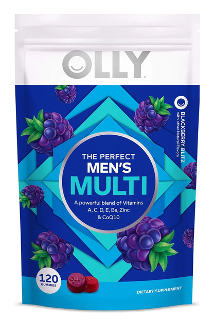 OLLY Hello Happy Gummy Worms Mood Support with Vitamin D, Saffron - 90 Count Men's Multivitamin Gummy Immune Support OLLY