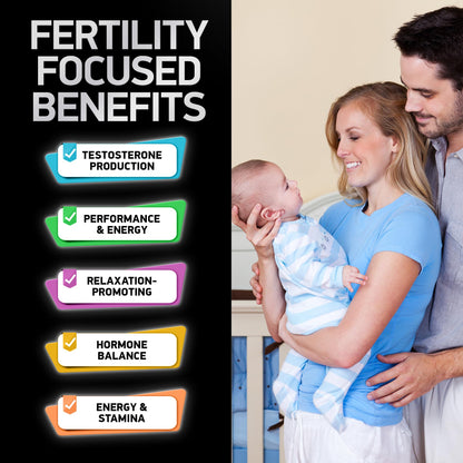Fertility Supplements for Men - Zinc, Maca, Ashwagandha, L-Arginine - Male Vitality Conception for Him - Count and Motility Pregnancy Aid - Vitamins and Male Fertility Support Supplement - 120 Pills BIOACTIVE LABSBuy Supplements Australia