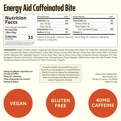 GEM Daily Superfood and Energy Support for Women & Men, Natural Whole Foods with Essential 20+ Whole-Food Vitamins, Minerals GEM