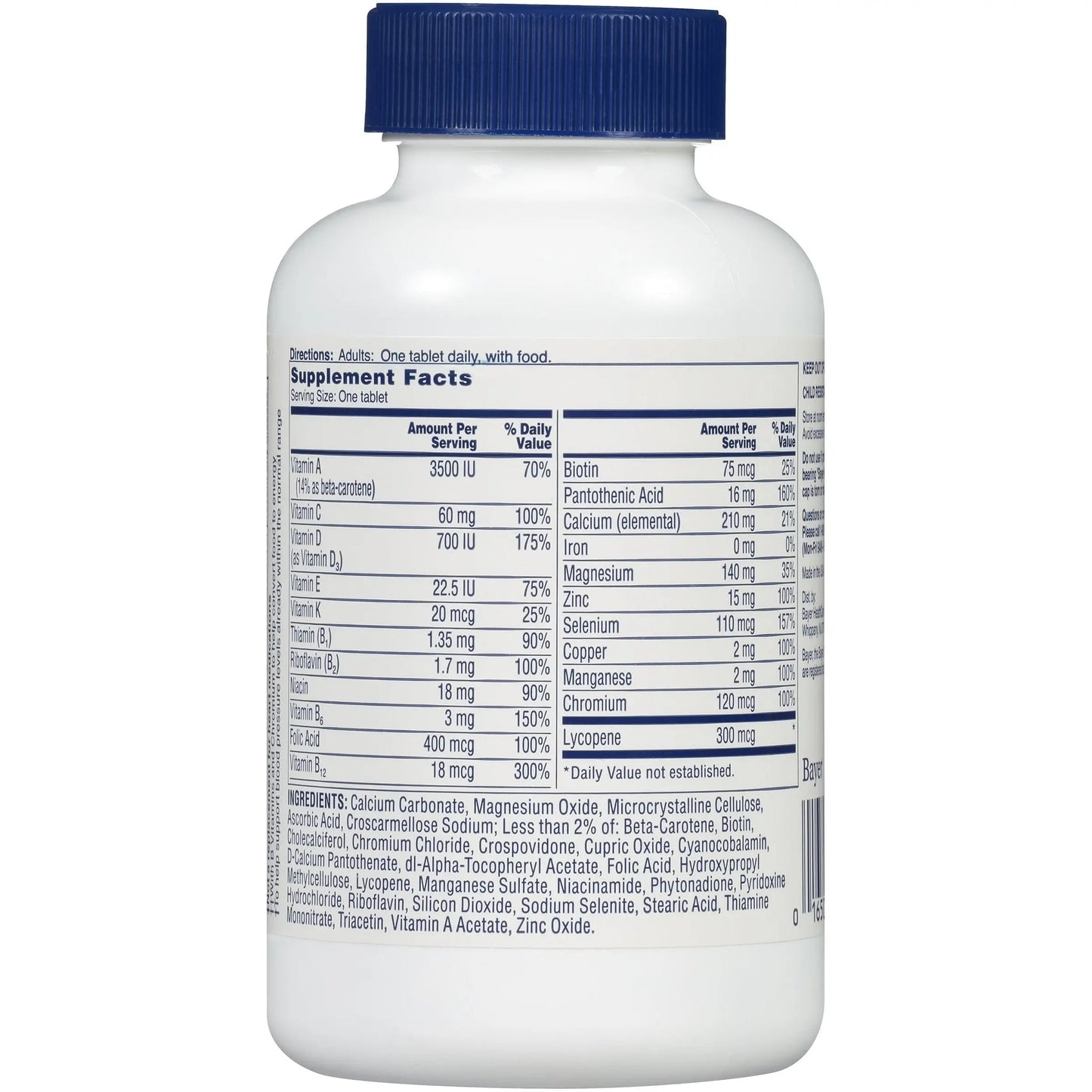 One A Day Pills Multivitamin Multimineral Supplement Tablets ONE A DAY