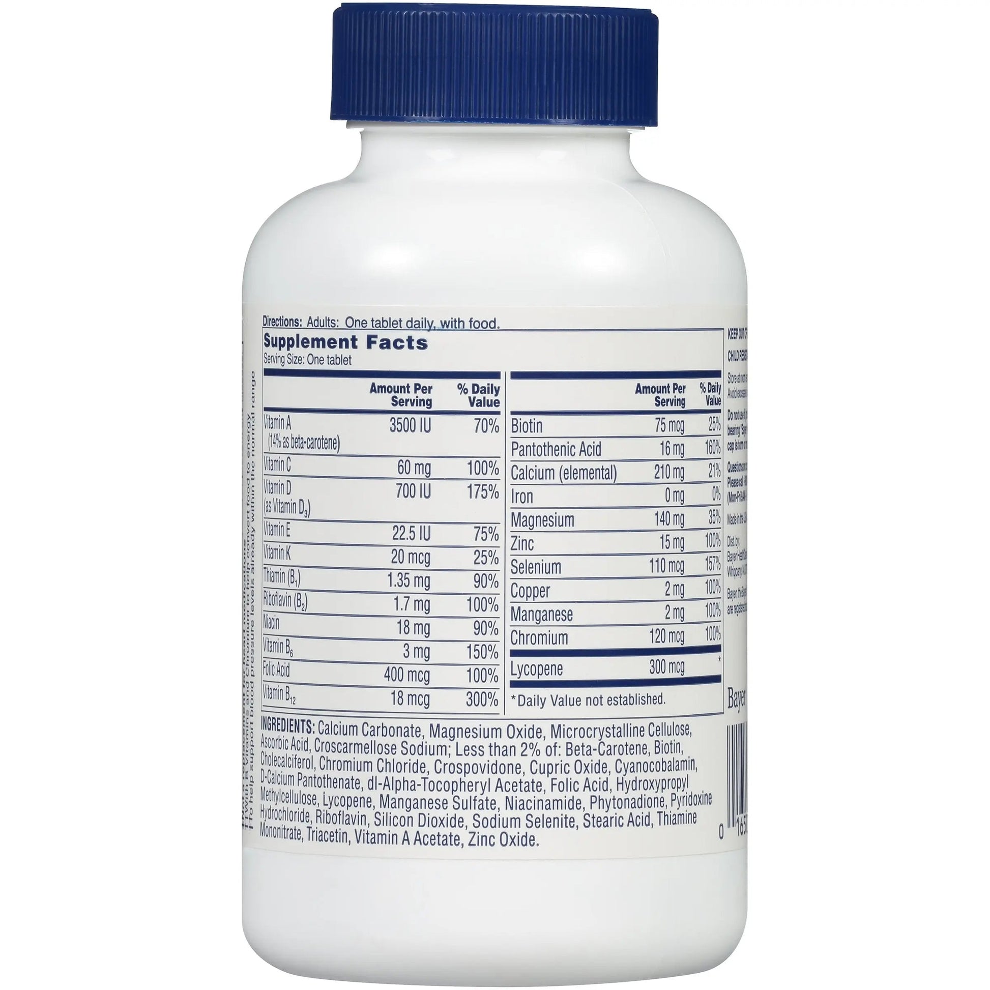 One A Day Pills Multivitamin Multimineral Supplement Tablets ONE A DAY