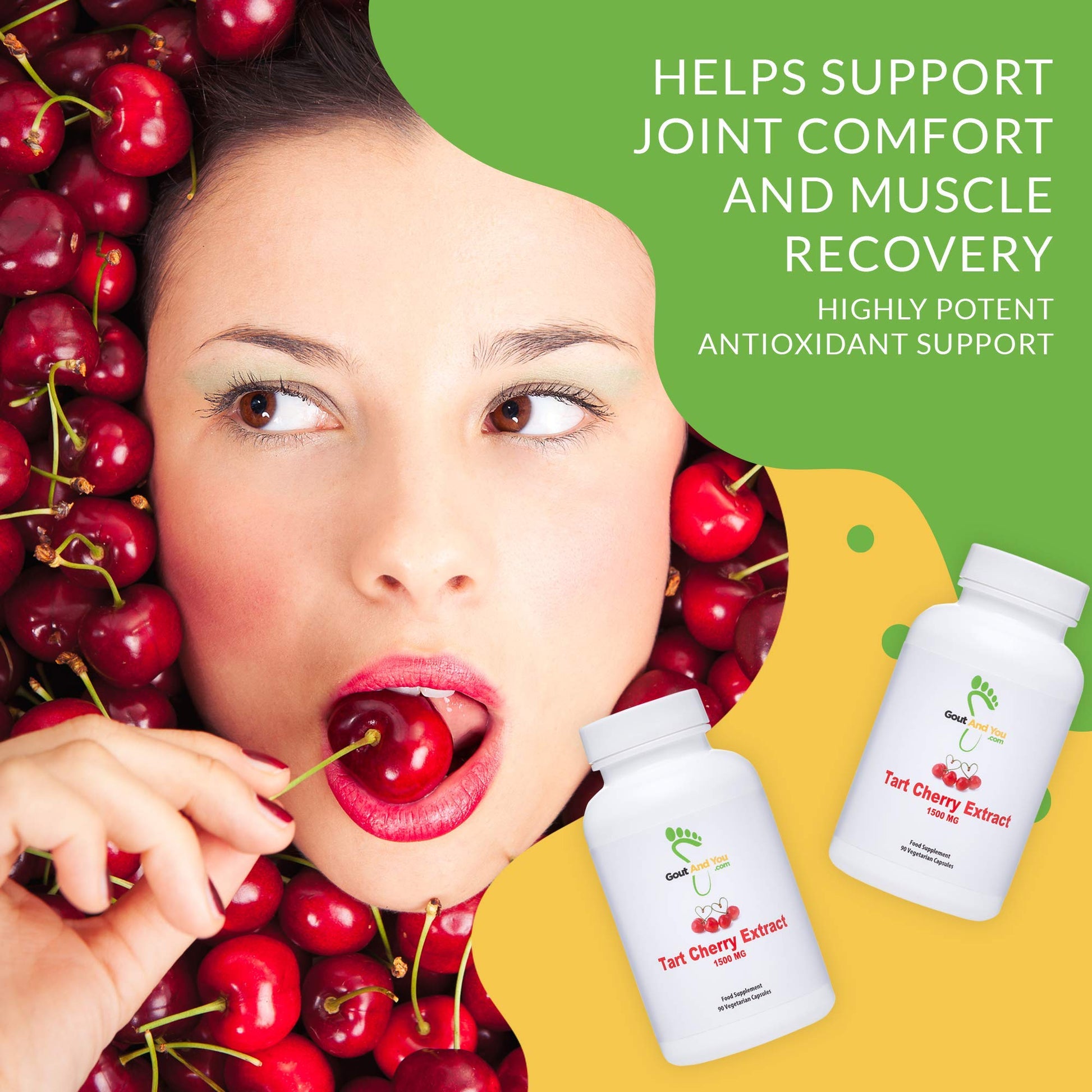 Tart Cherry Extract and Joint & Muscle Relief Cream Bundle Gout and YouBuy Supplements Australia
