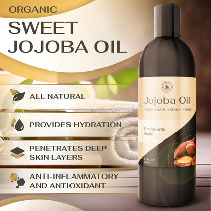 Sweet Oil - Hair and Skin Softener, Organic Natural Carrier Body Oil, Carrier Oil for Essential Oils - Massage Oil Renewal AestheticsBuy Supplements Australia