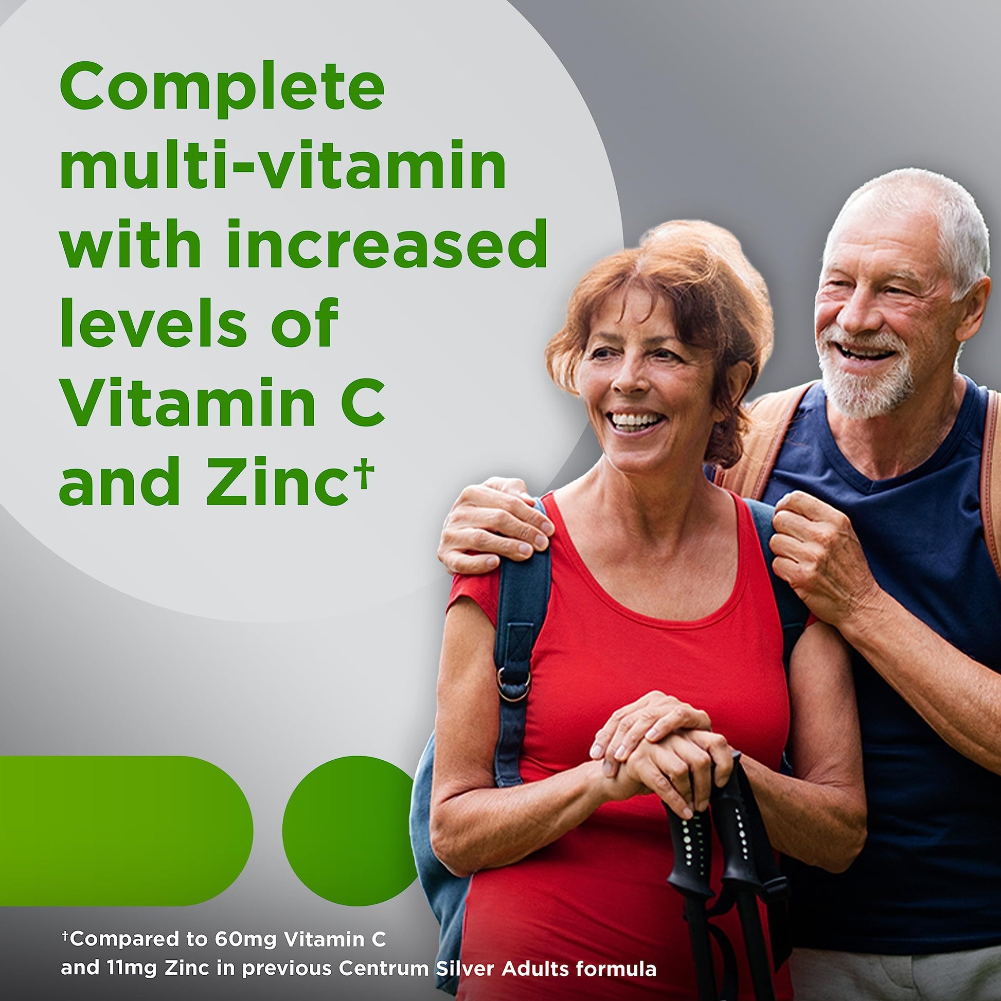 Centrum Silver Multivitamin for Adults 50 Plus, Multivitamin/Multimineral Supplement, Vitamin D3, B-Vitamins, Gluten Free CentrumBuy Supplements Australia
