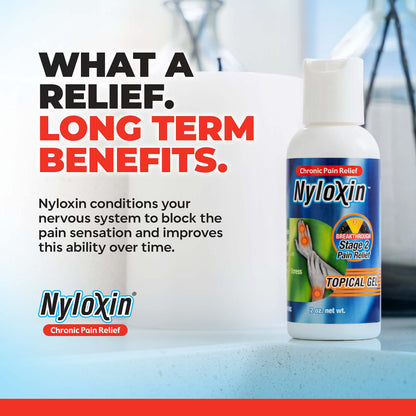 Nyloxin Easy Squeeze Bottle Arthritis Pain Relief Gel, Back Pain Relief, Neuropathy Pain Relief, Nerve Pain Relief, Knee Pain Relief, Foot Pain Relief, Muscle Pain Relief, Joint Pain Relief (2 oz) NyloxinBuy Supplements Australia