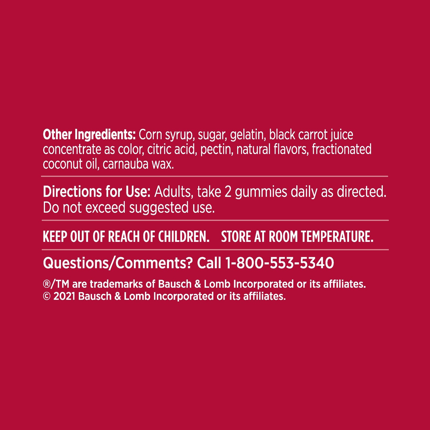 Ocuvite Vitamin & Mineral Supplement for Eye Health Adult Gummies OcuviteBuy Supplements Australia