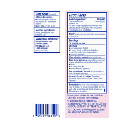 Boiron Calendula Burn Ointment for Relief from Minor Burns from Cooking, Friction, or Sunburns - 1 oz BoironBuy Supplements Australia