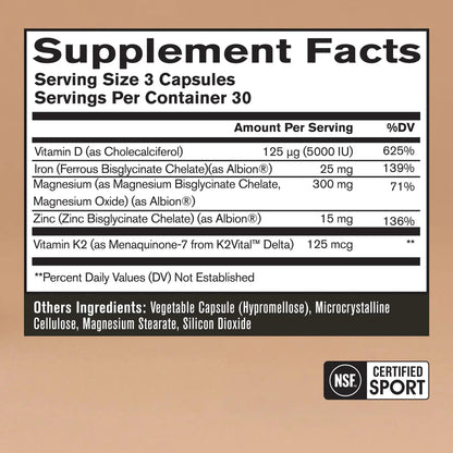 BARE PERFORMANCE NUTRITION Endurance Essentials | Endurance Athlete Daily Multivitamin | NSF Certified for Sport | Supports Energy, Muscle Function BARE PERFORMANCE NUTRITION