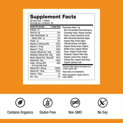 Dr. Schulze's SuperFood 100 - Everyday Superfood Supplement to Support Overall Wellness - Mutivitamin Support for Cellular Nutrition & Energy - Clean Ingredients - Gluten-Free & Dairy-Free - 270 Count Dr. Schulze'sBuy Supplements Australia
