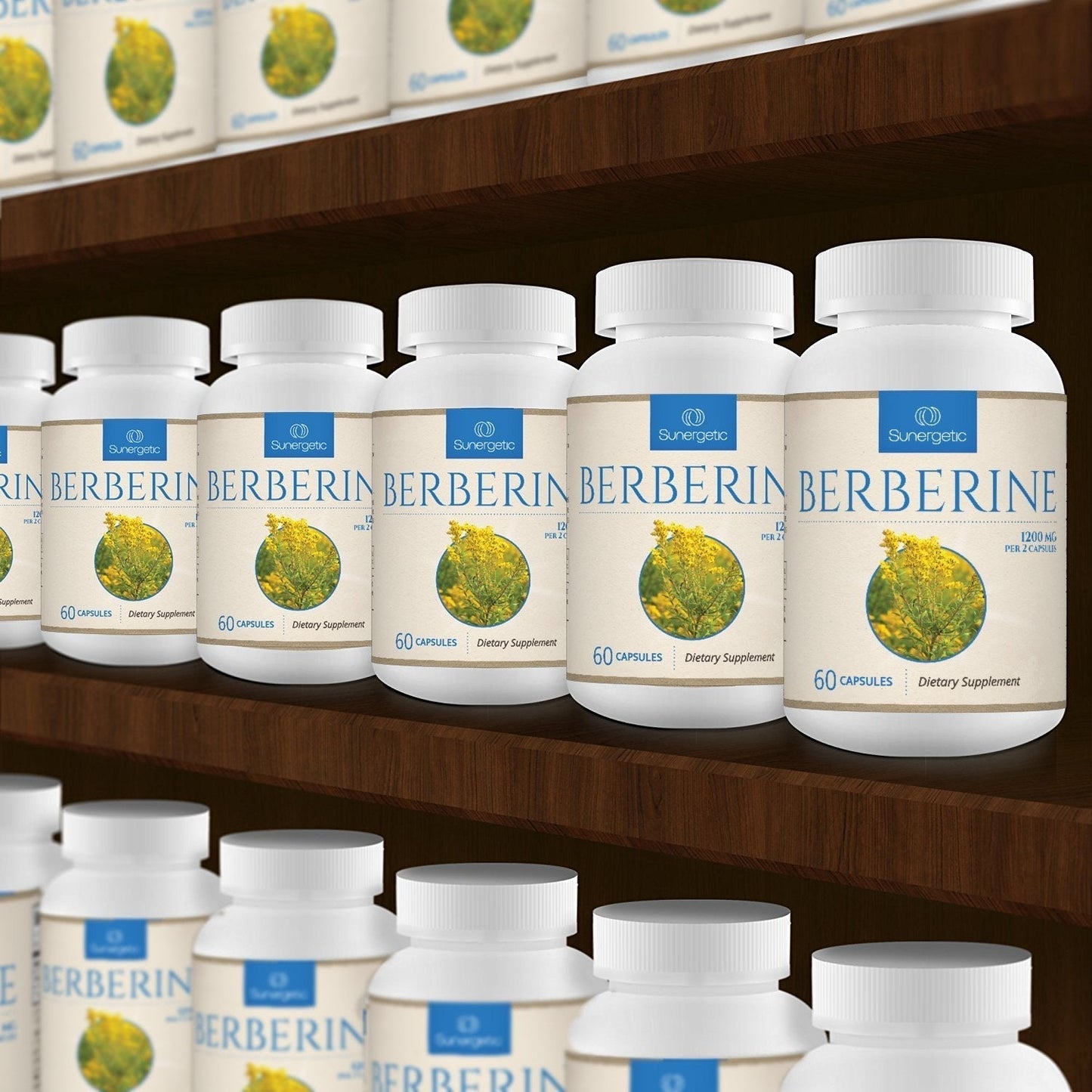 Premium Berberine Supplement - 1200mg of Berberine Per Serving - Berberine HCL SunergeticBuy Supplements Australia