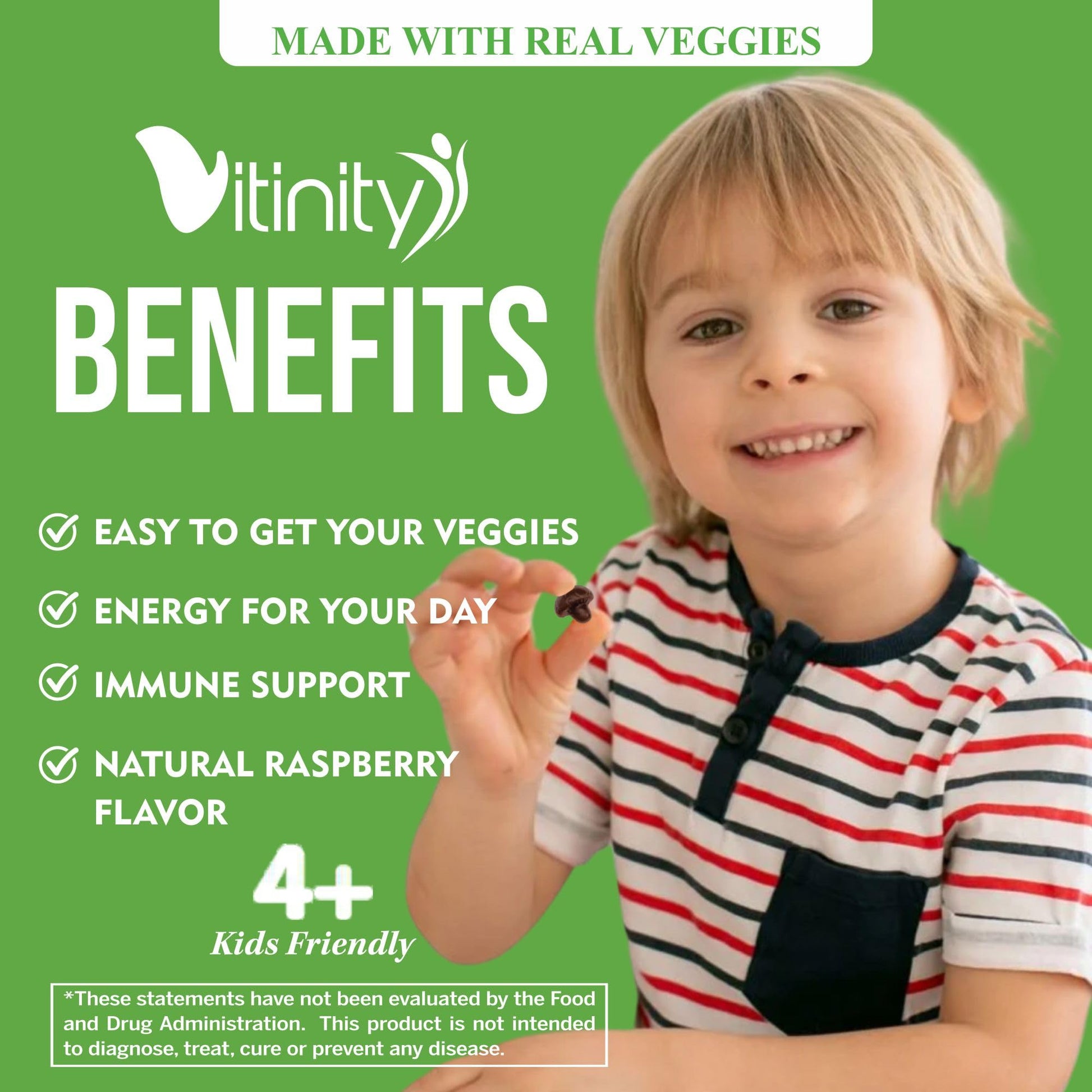 VITINITY Made with Real Super Veggies Delicious Gummy Supplement,Men,Women & Kids VITINITYBuy Supplements Australia