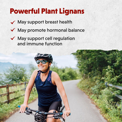 Brevail Plant Lignan Extract Capsules, Proactive Breast Health Supplement with 50 mg SDG Lignans from Flax Seed Hulls for Healthy Estrogen Balance and PMS Mood Support Pills, 30 Count Barlean'sBuy Supplements Australia