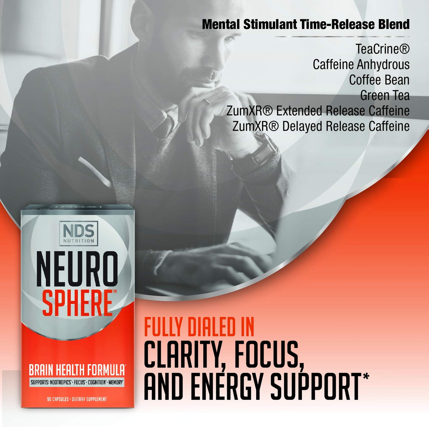 FitLife Brands Nutrition Neuro Sphere - Brain Health Formula - Nootropic, Increase Focus and Energy, Enhance Concentration, Antioxidant and Immunity Support - 90 Capsules FitLife BrandsBuy Supplements Australia