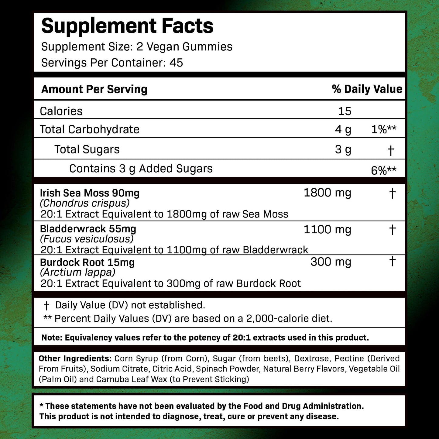 WELLNESS LABSRX Sea Moss Gummies, 3200mg Irish Sea Moss Mixed Berry Flavor with Maximum Potency Bladderwrack and Burdock Root - Supports Skin, Energy and Immunity - 180 Count WELLNESS LABSRXBuy Supplements Australia