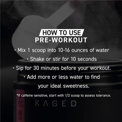 Kaged Stimulant Free Pre Workout Powder | Fruit Punch | Pre-Kaged | Formulated with Creatine, Beta Alanine | No Jitters | 20 Servings