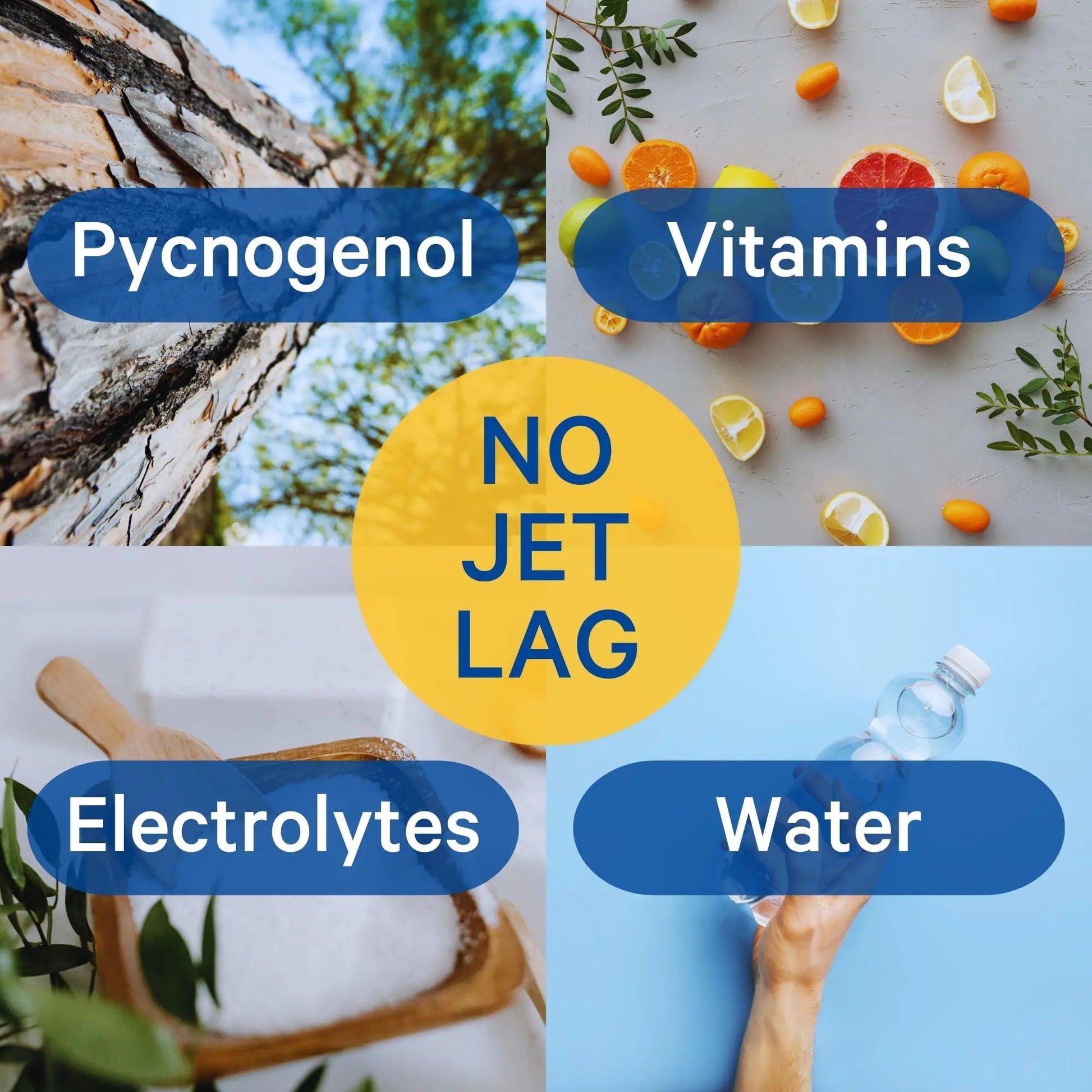 1Above Jet Lag Relief Tablets - Citrus-Flavored Effervescent Multivitamin with Pycnogenol Travel Supplement for Hydration, Energy 1ABOVEBuy Supplements Australia