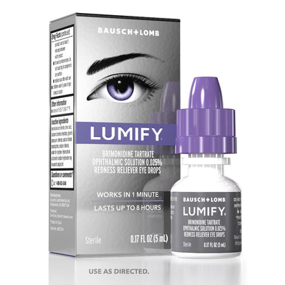 LUMIFY Eye Drops for Red Eyes, Redness Reliever for Brighter Looking Eyes, Works in 1 Minute & Lasts Up to 8 Hours, Eye Drops, 0.17 Fl Oz (5 mL) LUMIFY buy supplements Au
