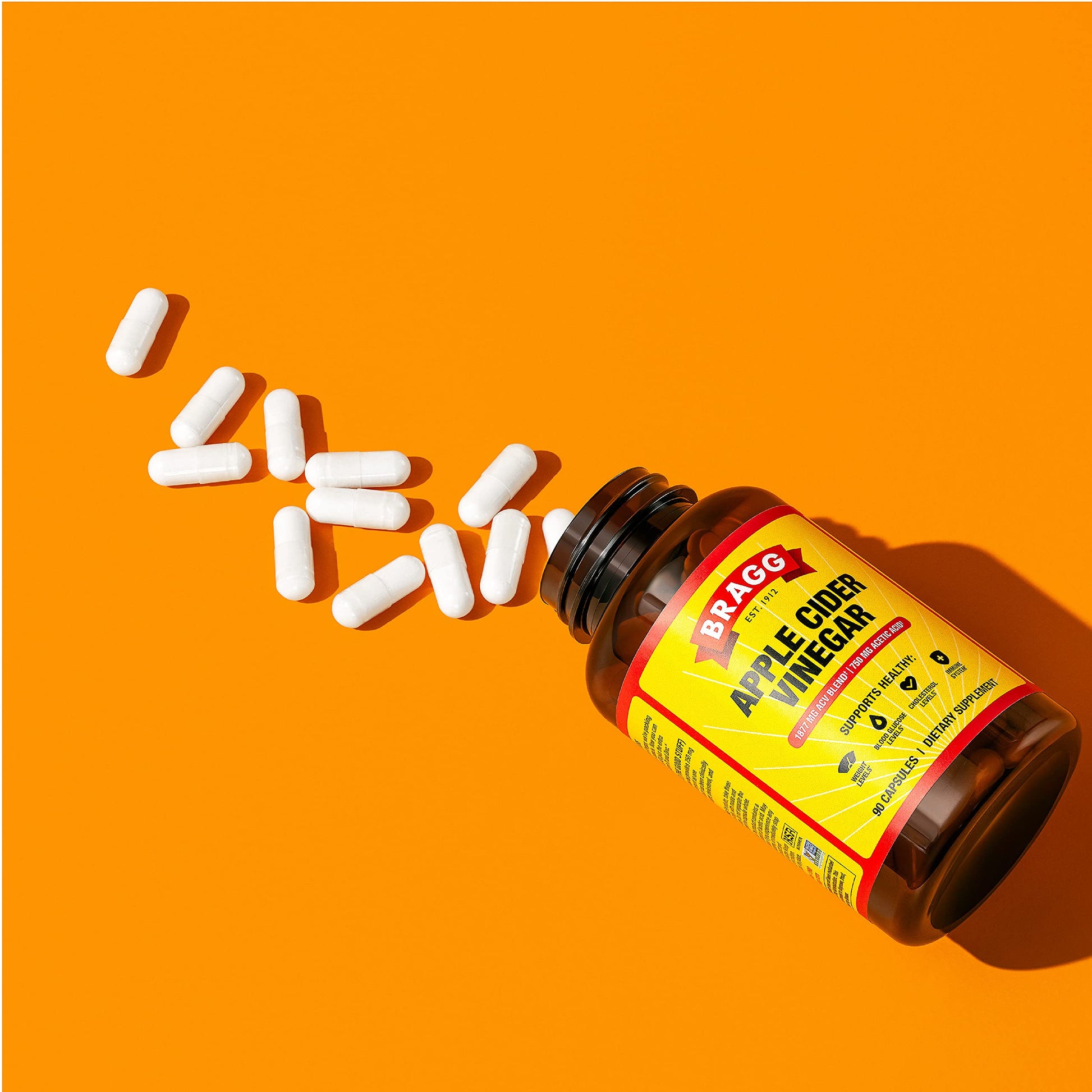 Bragg Apple Cider Vinegar Capsules - Vitamin D3 & Zinc - 750mg of Acetic Acid – Immune BraggBuy Supplements Australia
