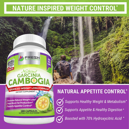 Fresh Healthcare 100% Pure Garcinia Cambogia Extract - All Natural Appetite Suppressant FRESH HEALTHCAREBuy Supplements Australia