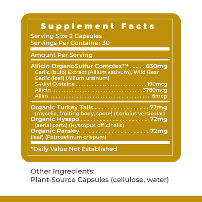 Premier Research Labs Allicidin - Garlic Allicin Supplement, Garlic Supplements, Garlic Pills, Allicin Extract, Garlic Extract, Odorless Garlic Capsules, Immune Support - 60 Vegetarian Capsules Premier Research LabsBuy Supplements Australia