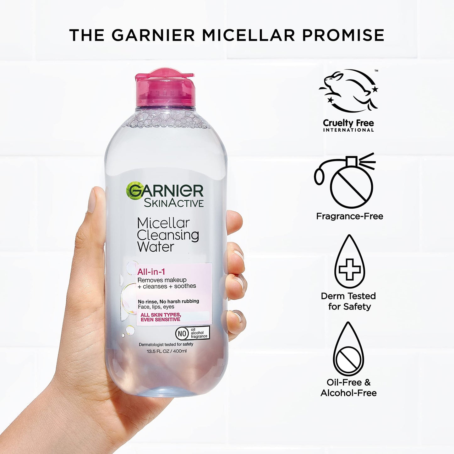 Garnier SkinActive Micellar Cleansing Water, For All Skin Types, 3.4 fl; oz., 3 Count GarnierBuy Supplements Australia
