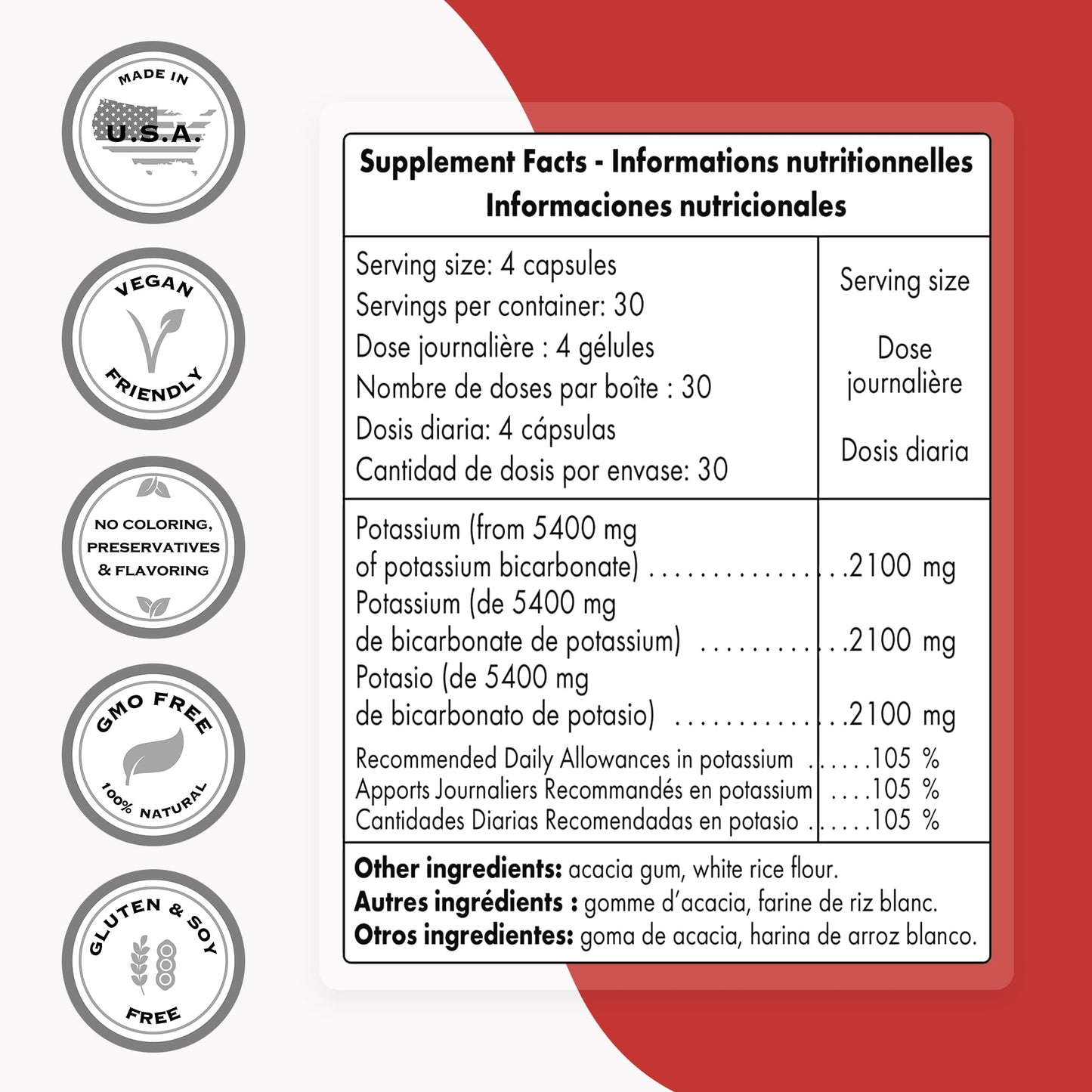 Supersmart - Potassium Bicarbonate 5400mg per Day (High Dose) - Electrolyte Mineral SupersmartBuy Supplements Australia