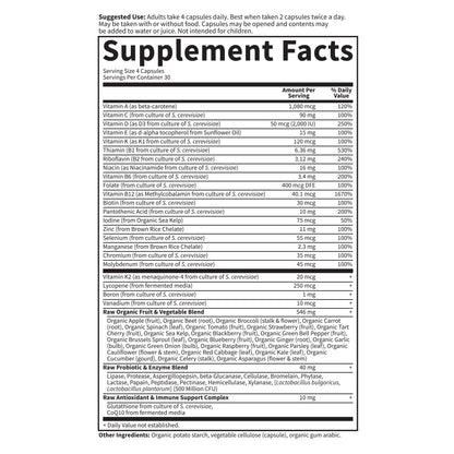 Garden of Life Multivitamin for Men - Vitamin Code 50 & Wiser Men's Raw Whole Food Vitamin Supplement with Probiotics, Vegetarian, 120 Capsules Garden of LifeBuy Supplements Australia