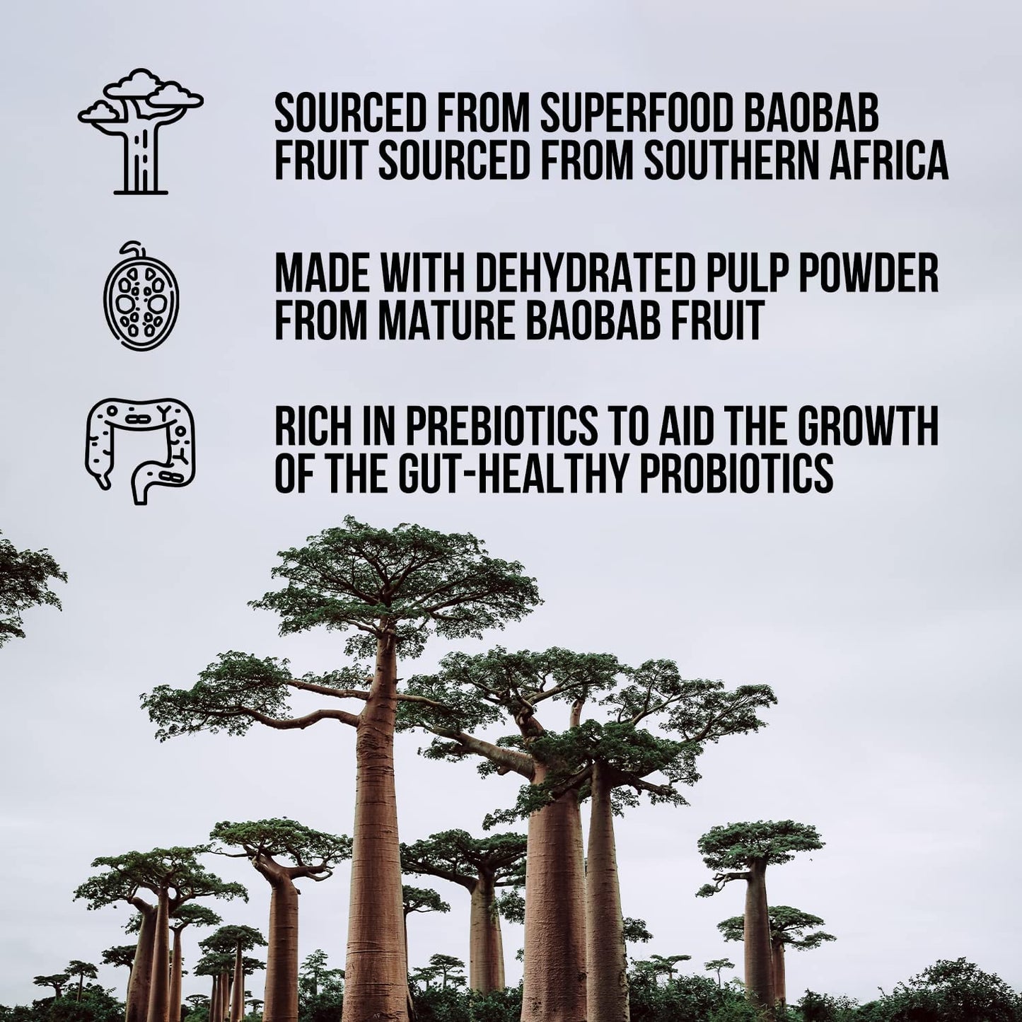 Naked Nutrition Naked Fiber Organic Baobab Powder Fiber Supplement Naked NutritionBuy Supplements Australia