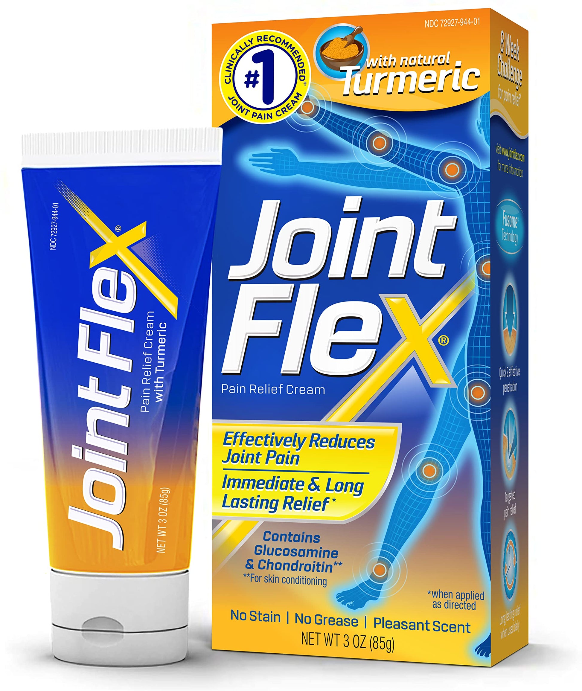 JOINTFLEX Pain Relief Cream with Turmeric, Arthritis Pain Relief, Joint Pain Relief, 3 Ounce Tube JointFlexBuy Supplements Australia