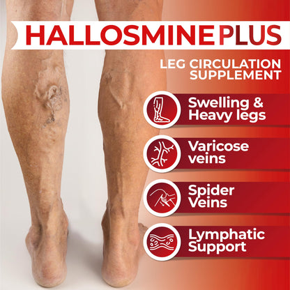 Hallusa Natural Hallosmine Ultra Diosmin 500mg & Hesperidin 150mg – Heavy Legs, Swelling & Vein - Blood Circulation Supplements, 60 Caps Hallusa NaturalBuy Supplements Australia