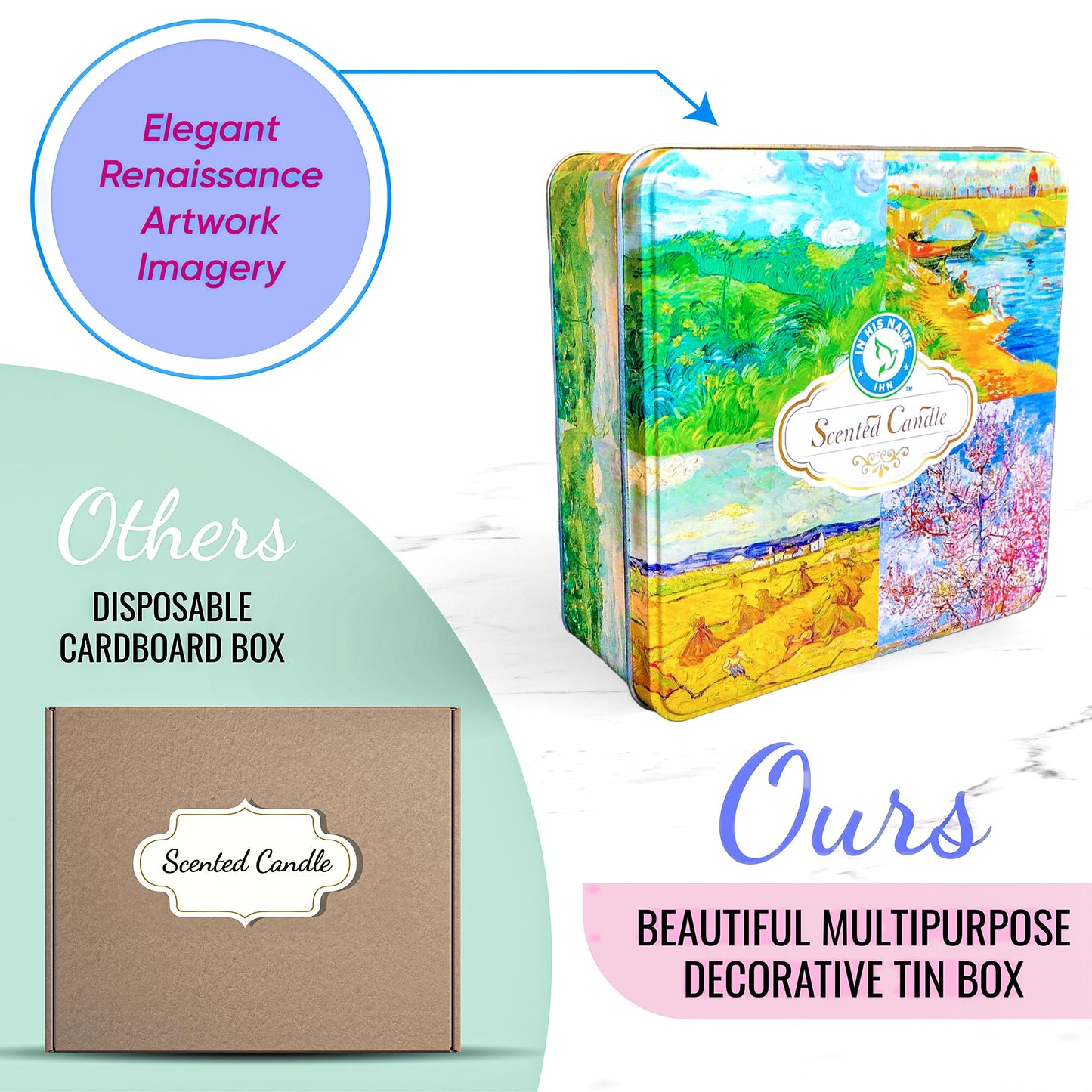 Scented Candles Gift for Women, 4 Pack, Reusable Tin Box, Luxury Candles for Home In His NameBuy Supplements Australia