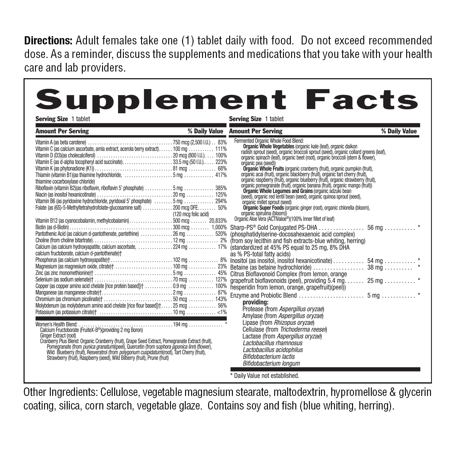Country Life CORE Daily-1 for Women 50+ Multivitamin - Formulated for Women Over 50, Complete Daily Nutrition with Women's Health Blend, Coenzymated B Vitamins, Probiotics, and Digestive Enzymes Country LifeBuy Supplements Australia