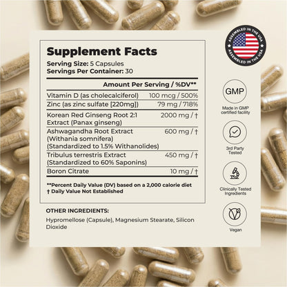 UNALTERED Anabolic Muscle Builder for Men - Growth, Size, Strength - Natural Muscle Building Supplement & Energy Booster - Tribulus Terrestris, Ginseng, Vitamin D3, Ashwagandha - 150 Capsules UNALTEREDBuy Supplements Australia