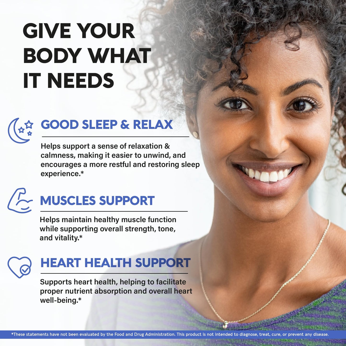 Magnesium Glycinate 500 mg - Chelated Supplement - High Absorption Form of Magnesium - Support for Sleep, Muscle & Heart Health