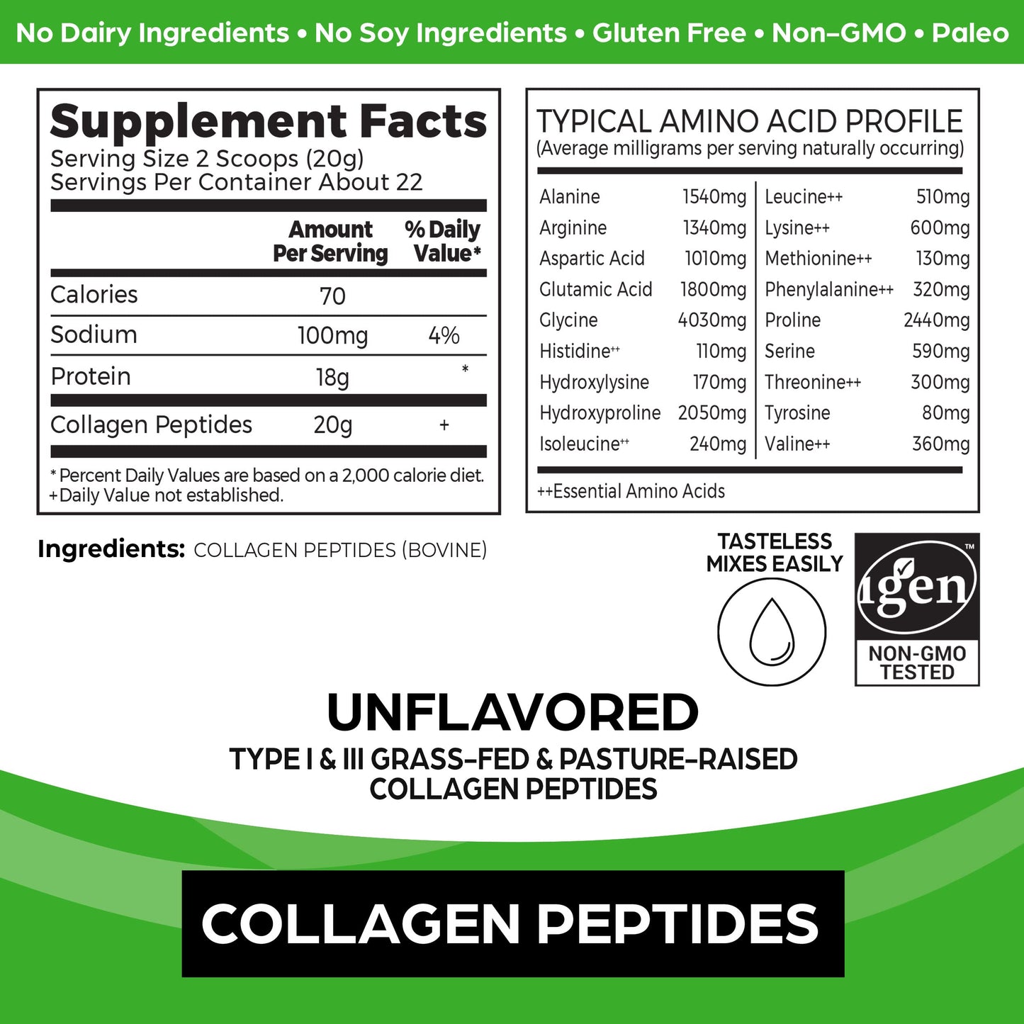 Orgain Hydrolyzed Collagen Peptides Powder, 20g Grass Fed Collagen - Hair, Skin, Nail OrgainBuy Supplements Australia