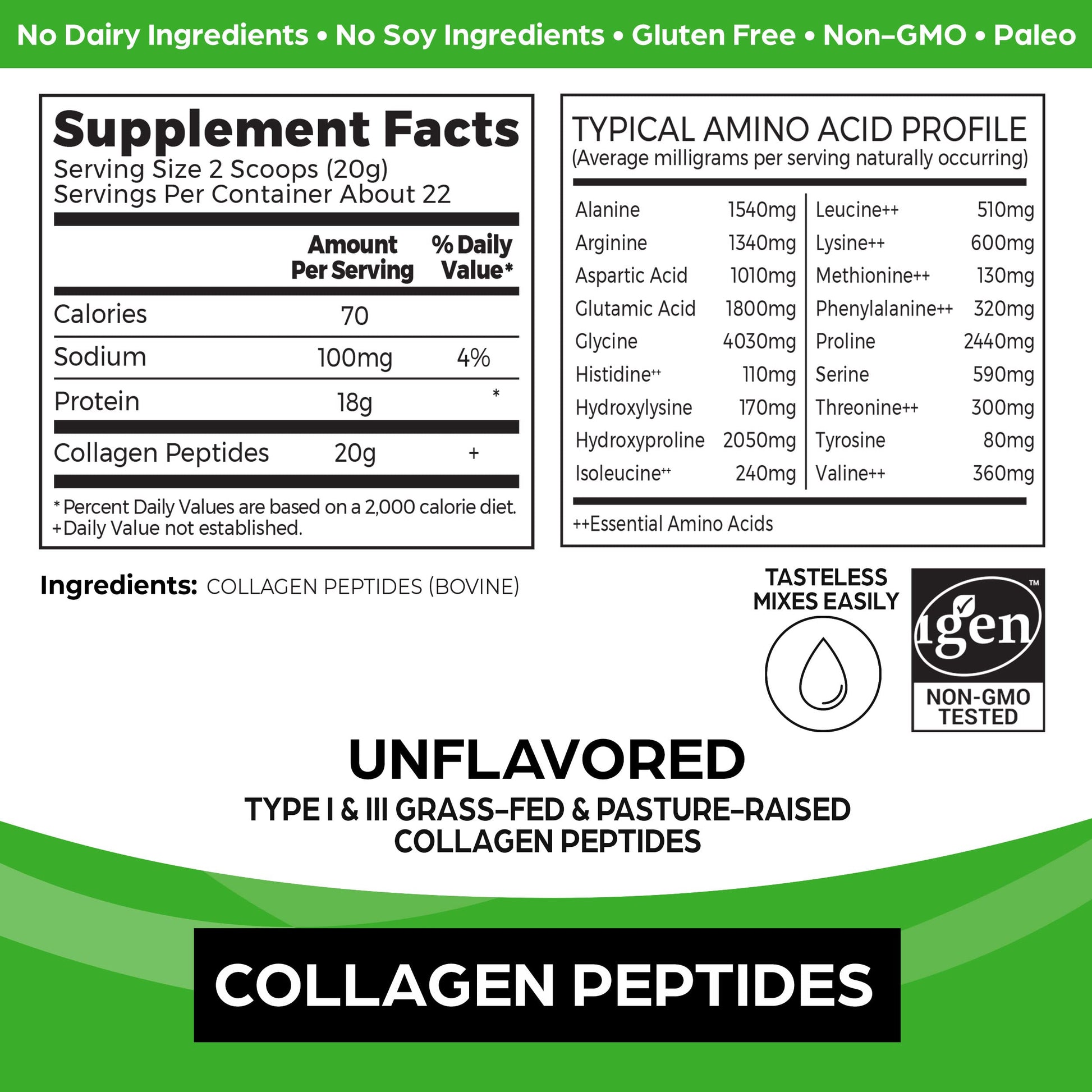 Orgain Hydrolyzed Collagen Peptides Powder, 20g Grass Fed Collagen - Hair, Skin, Nail OrgainBuy Supplements Australia