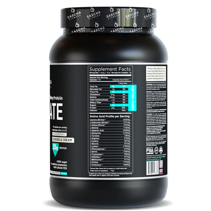 SASCHA FITNESS Hydrolyzed Whey Protein Isolate,100% Grass-Fed (2 Pounds, Cookies SASCHA FITNESSBuy Supplements Australia