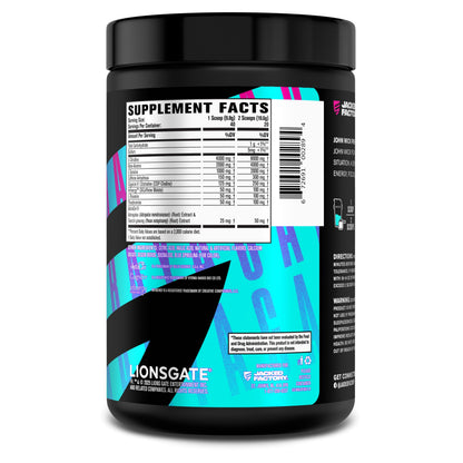 Jacked Factory X John Wick - Wick Mode Pre Workout Powder - Intense Energy, Battle-Ready Focus, Unstoppable Commitment, and Sheer Will