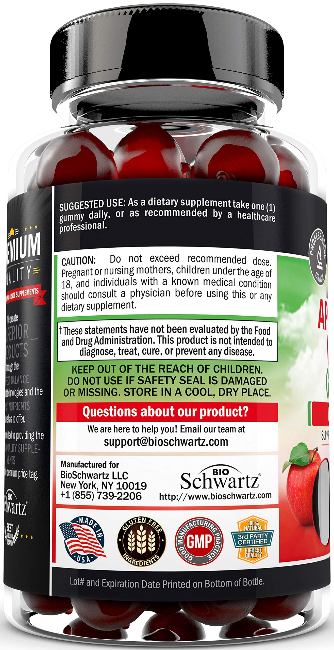 Apple Cider Vinegar Gummies for Weight Loss - ACV Gummies with The Mother BioSchwartzBuy Supplements Australia
