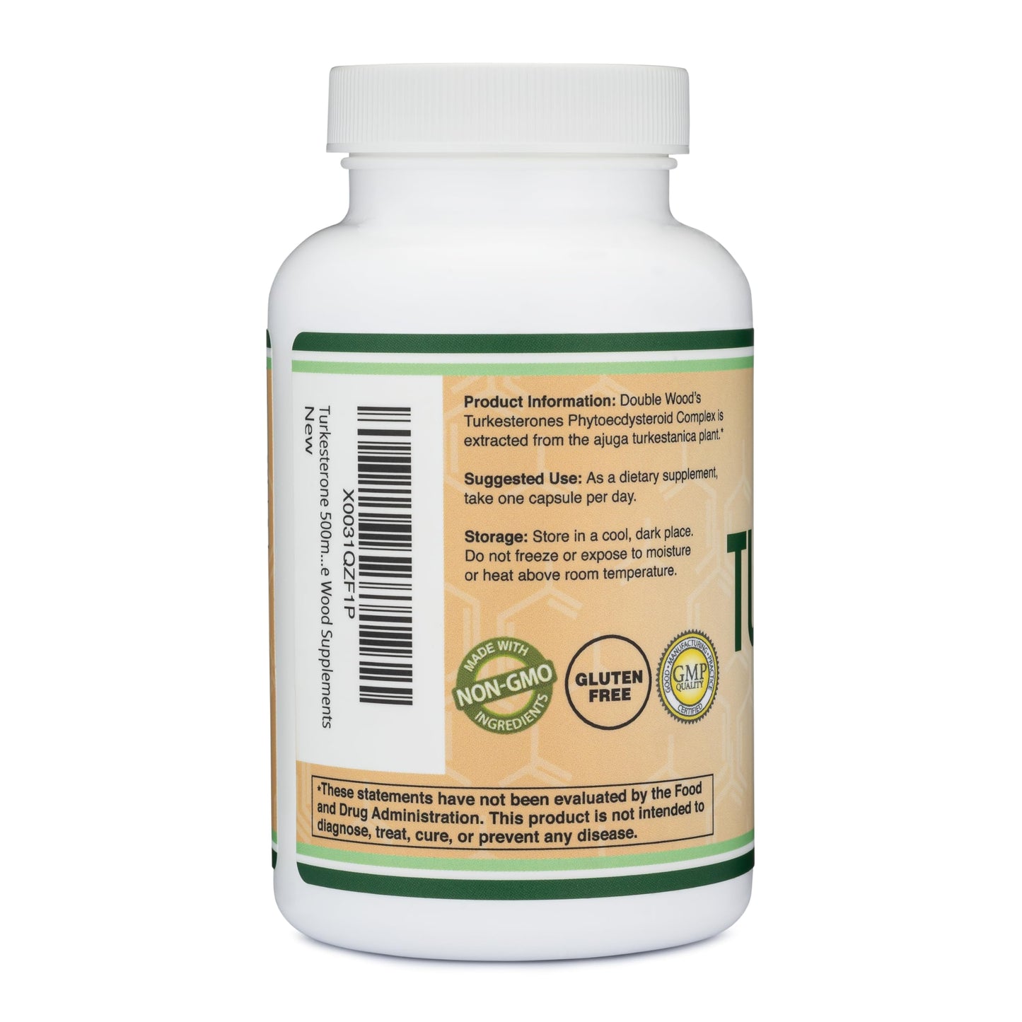 Turkesterone Supplement 500mg, 120 Capsules (Ajuga Turkestanica Extract Std. to 10% Turkesterone) Similar to Ecdysterone for Men's Health Support (Manufactured and Tested in the USA) by Double Wood Double Wood SupplementsBuy Supplements Australia