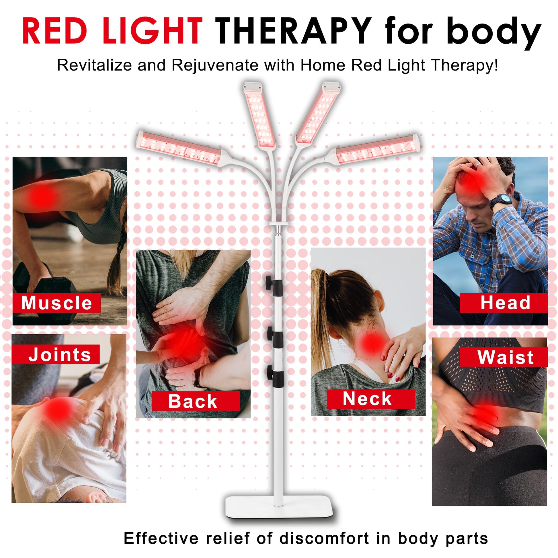Akarishin Red Light Therapy Lamp-660nm Red Light,850nm & 940nm Infrared Light Therapy AkarishinBuy Supplements Australia
