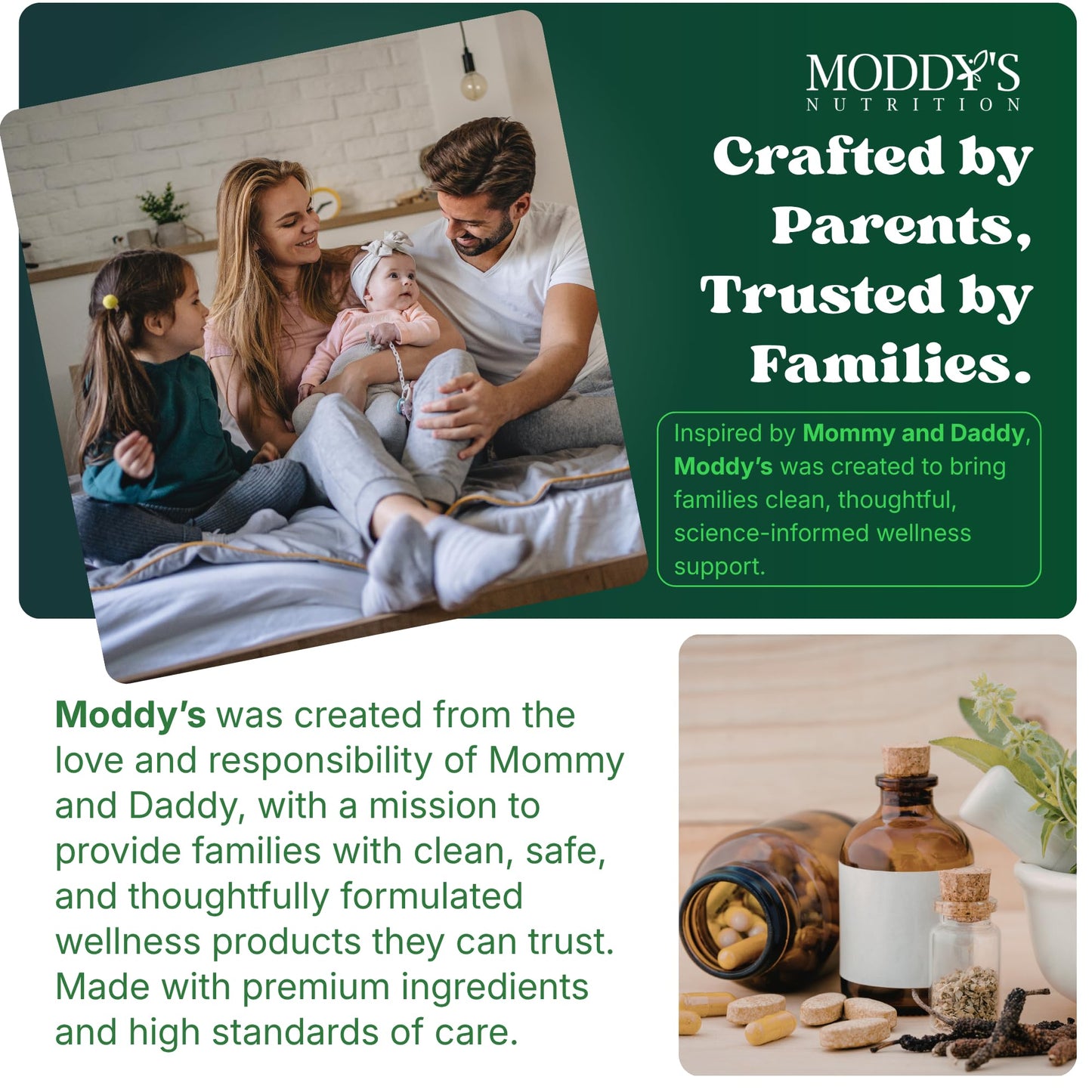 Moddy's Nutrition DreamHeight Growth Supplement for Kids & Teens, Bone, Immune & Sleep Support, Clinically Studied Formula, 120 Small Easy-to-Swallow Capsules Moddy's NutritionBuy Supplements Australia