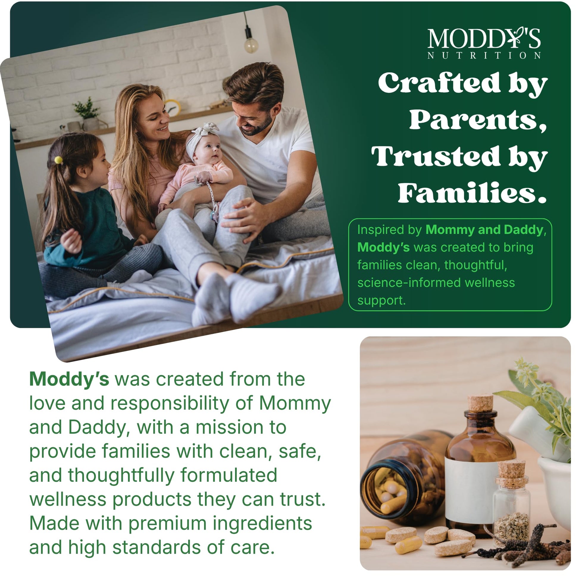 Moddy's Nutrition DreamHeight Growth Supplement for Kids & Teens, Bone, Immune & Sleep Support, Clinically Studied Formula, 120 Small Easy-to-Swallow Capsules Moddy's NutritionBuy Supplements Australia