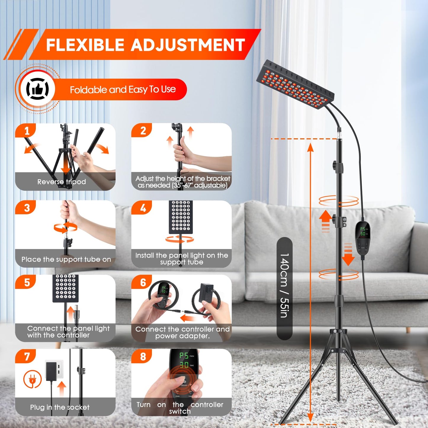 Infrared Red Light Therapy Lamp: Heating Pad Pain Relief for Body 75 LEDs Red Light AstarexinBuy Supplements Australia